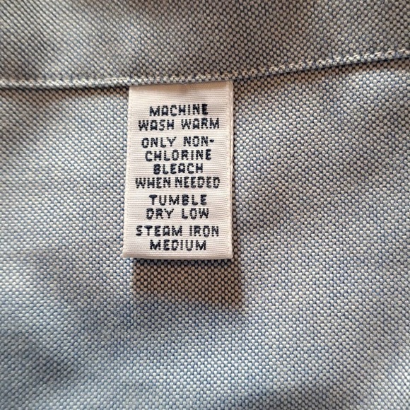 Mens Ralph Lauren button-down shirt chambray  blue color size 16 1/2 32/33 - Picture 4 of 5